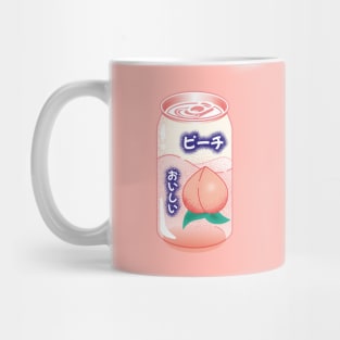 Peach Soda Can Japanese Soft Drink Kawaii Soft Pastel Pop Art Retro Summer Vibe Mug